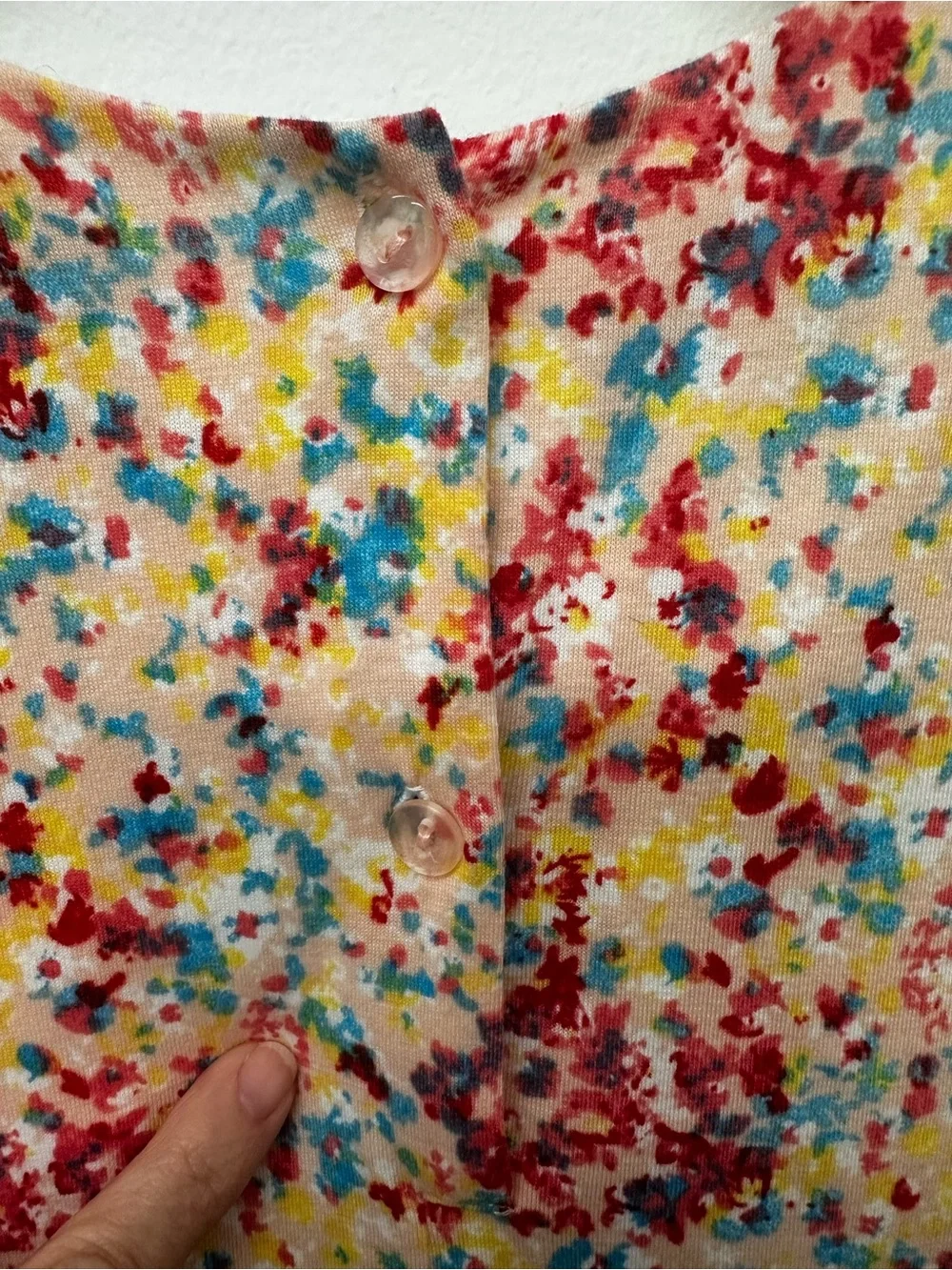 Isobella & Chloe Floral Ruffle Sleeve Dress in Yellow, Red & Blue